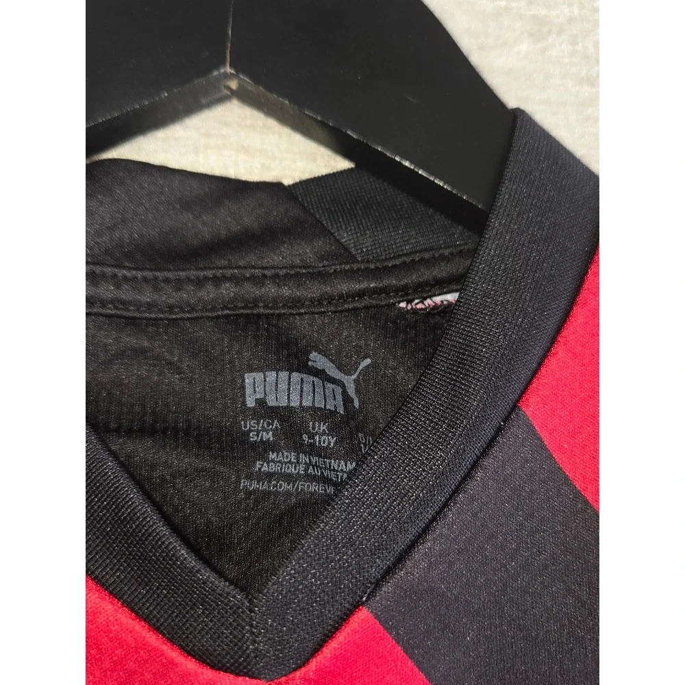 Puma Manchester City 2022/23 Away Jersey Youth Small Black Red Soccer Shirt
